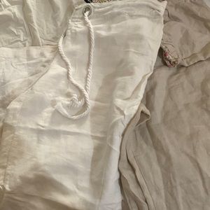 2 size lg linen and cotton summer pants